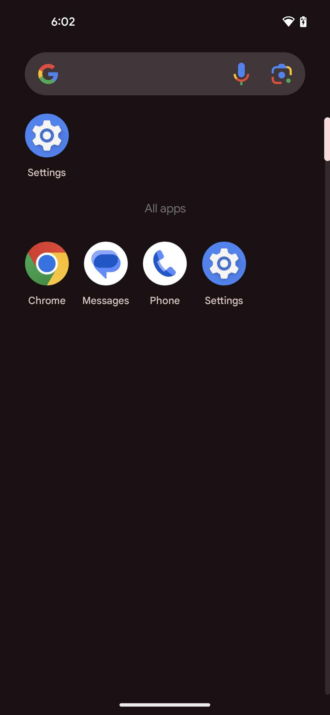 Screenshot 2 - reduced default apps