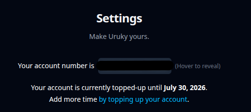 Account number