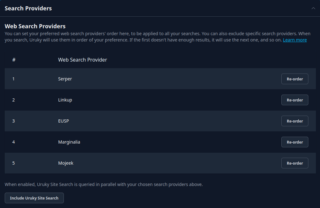 search providers