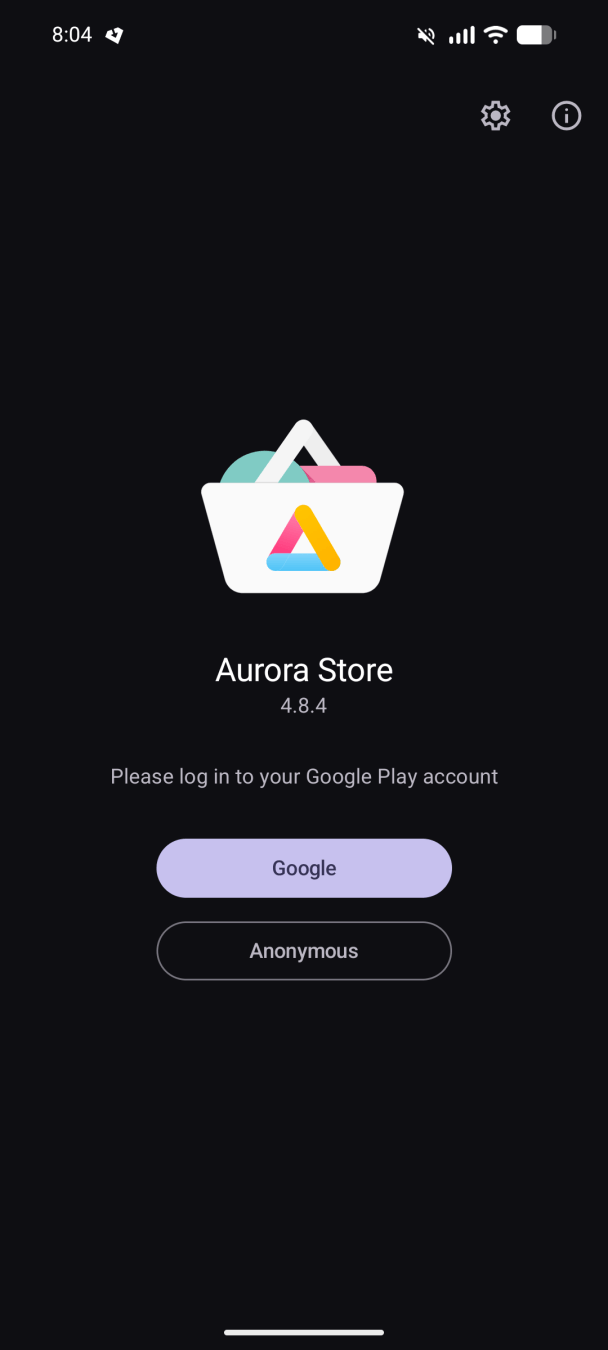 Aurora Store login