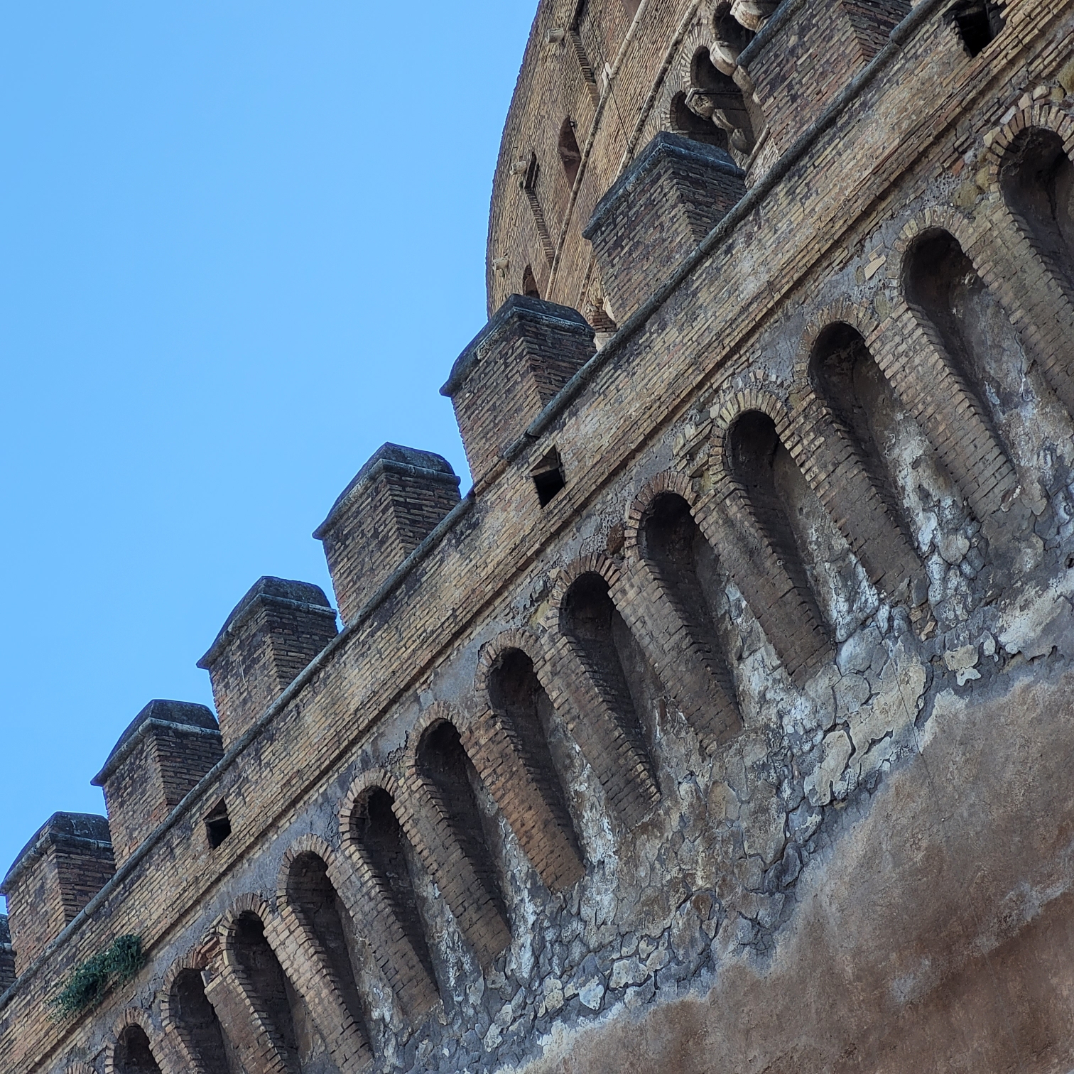 parts of Castel Sant'Angelo's walls