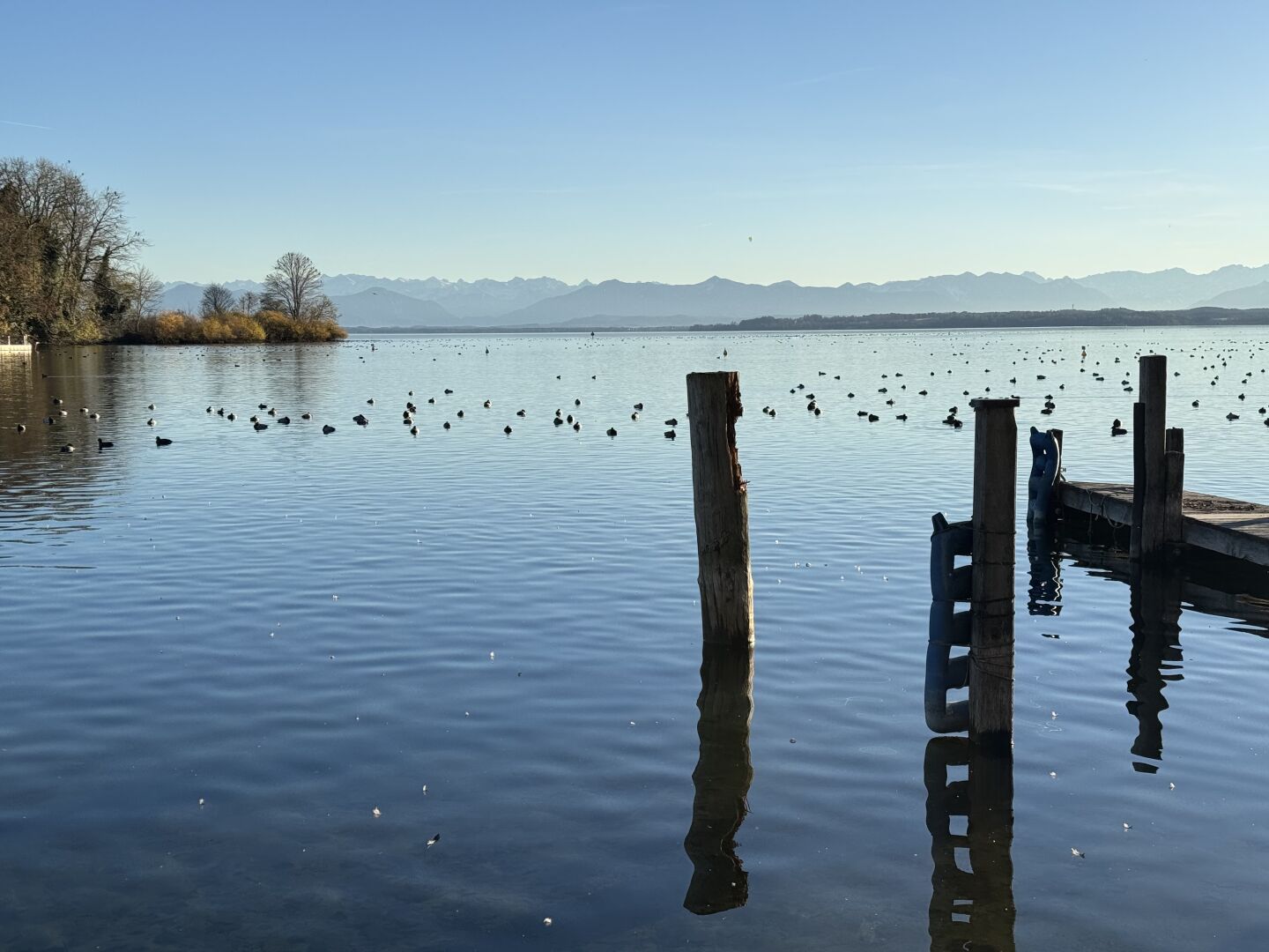 Pier opposite the Rose Island on Lake Starnberg

#lakestarnberg #bayern #smartphonephotography #photography