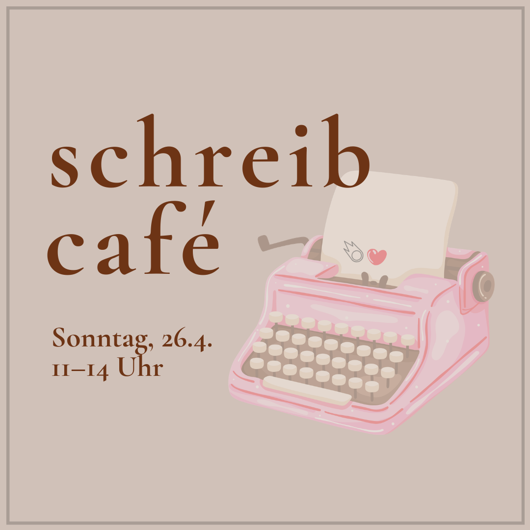 11:00–14:00
So 26.4.26 // Sun 26.4.26
SCHREIBCAFÉ // WRITERS‘ CAFÉ📝
Spring is here! Schreibcafé is back!
Kaffee, Tee, kleine Snacks und sanfte Klänge verwandeln die Kometin in ein offenes Café zum stillen Schreiben. Komm‘ vorbei, such dir ein feines Plätzchen und lass‘ dich vom gemütlichen Ambiente der Kometin inspirieren.
Alle Textarten sind willkommen. Materialien (Stifte, Papier, Laptop) bitte selbst mitbringen. Für Schreibimpulse ist bei Bedarf gesorgt.
Teilnahme: freiwillige Spende
Wir freuen uns auf euch!🌸
——————————
Coffee, tea, little snacks, and soft sounds transform the room into an open café for quiet writing. Come along, grab a cup of coffee, find a nice spot and get inspired by the cosy ambience at Die Kometin!
All text types are welcome. Please bring your own materials (pens, paper, laptop). Writing impulses are available on demand.
Admission: voluntary donation.
We look forward to seeing you! 🌸 #schreiben #writing #veranstaltunggraz