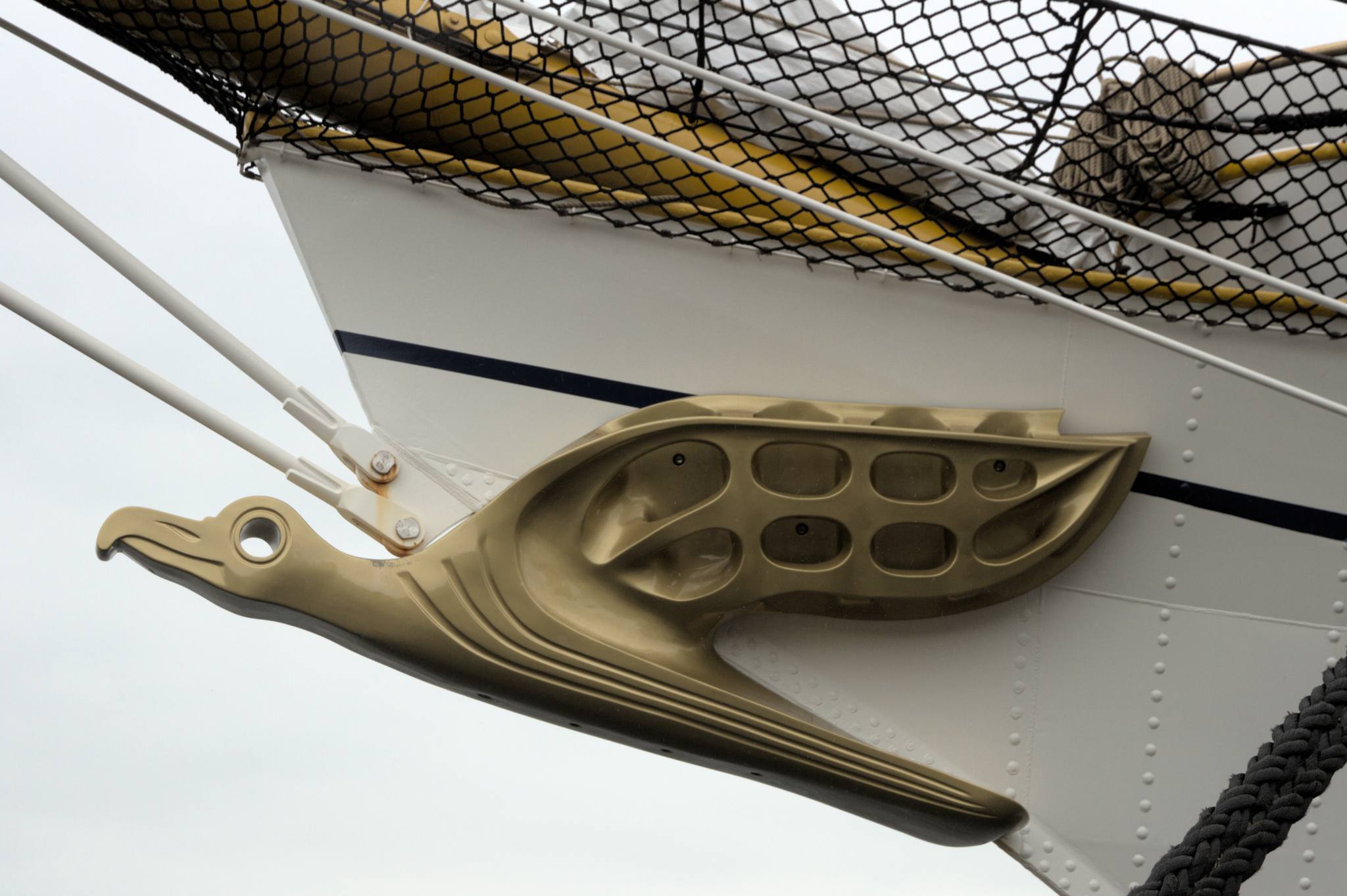 golden albatross figurehead of the sailing ship Gorch Fock