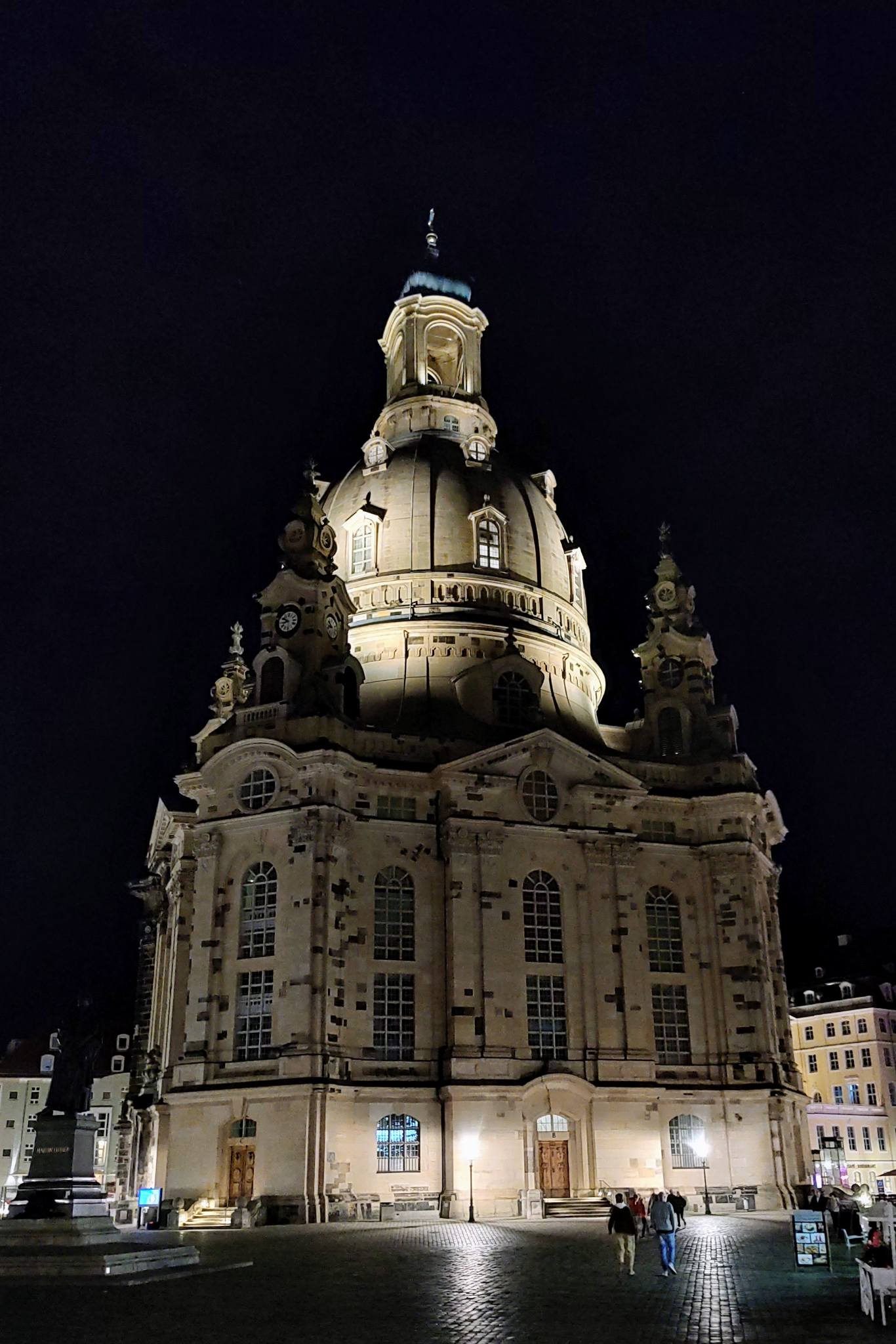 Frauenkirche seen at night