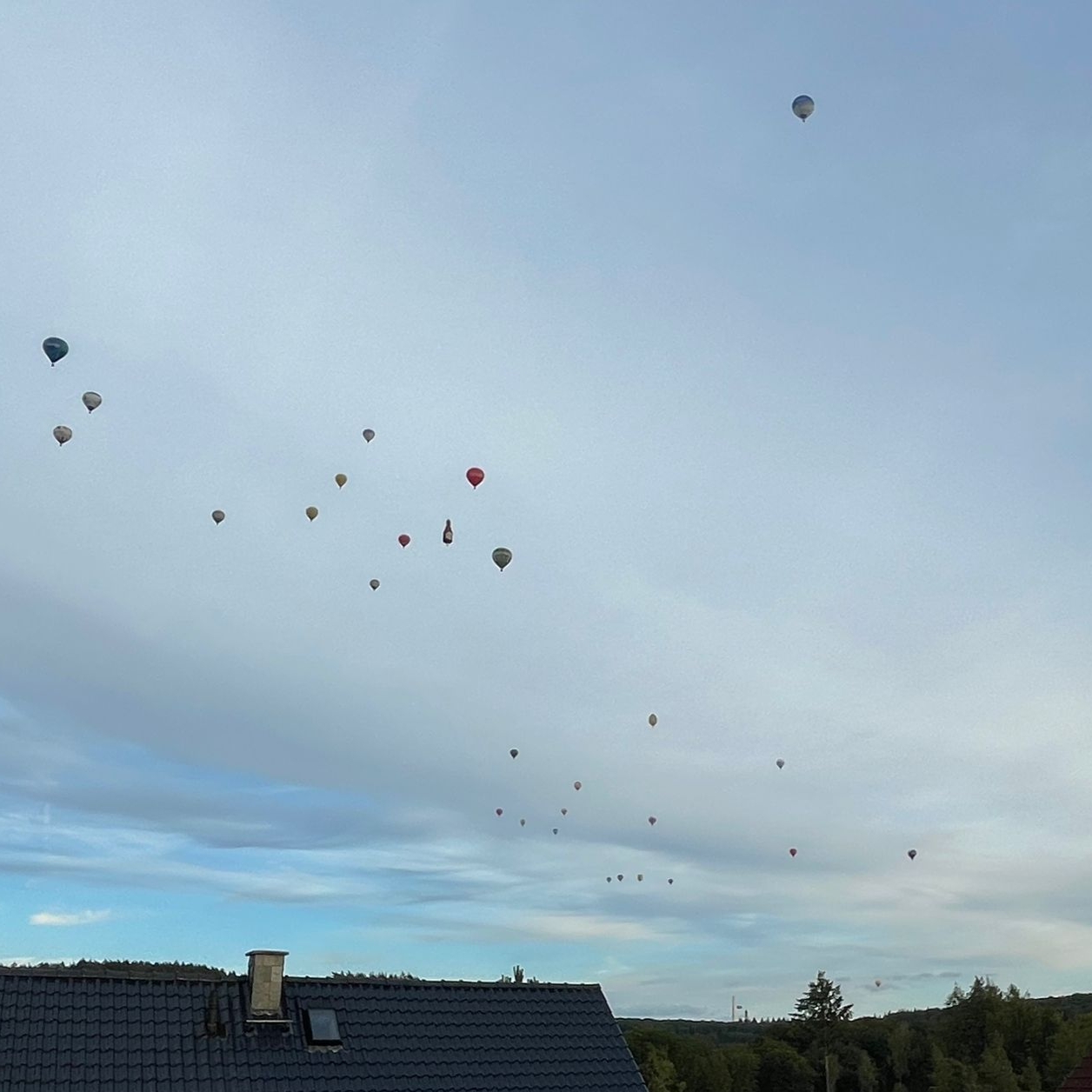 Mass Start of the hot air baloons.