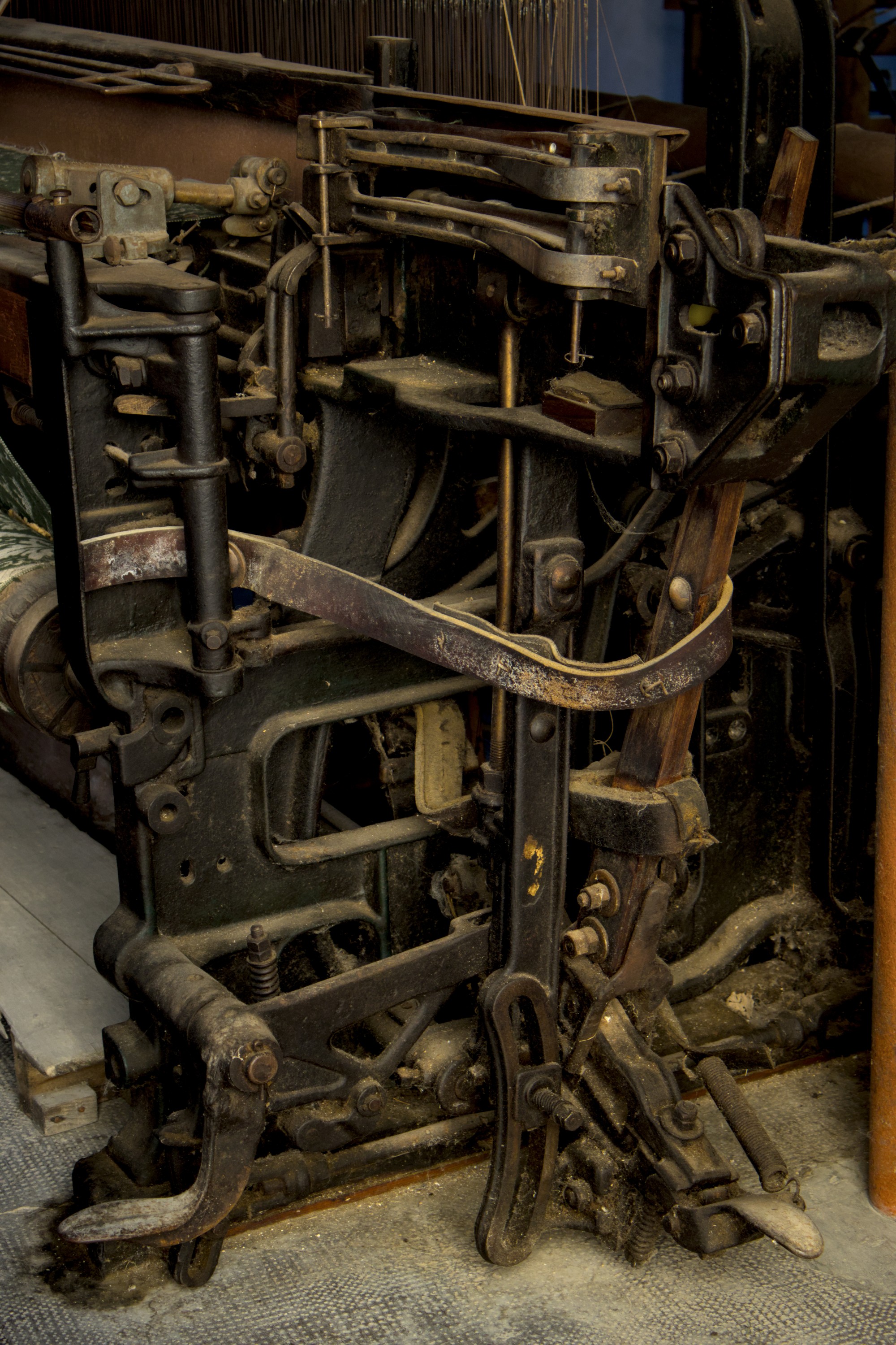 Particular of an old weaving loom